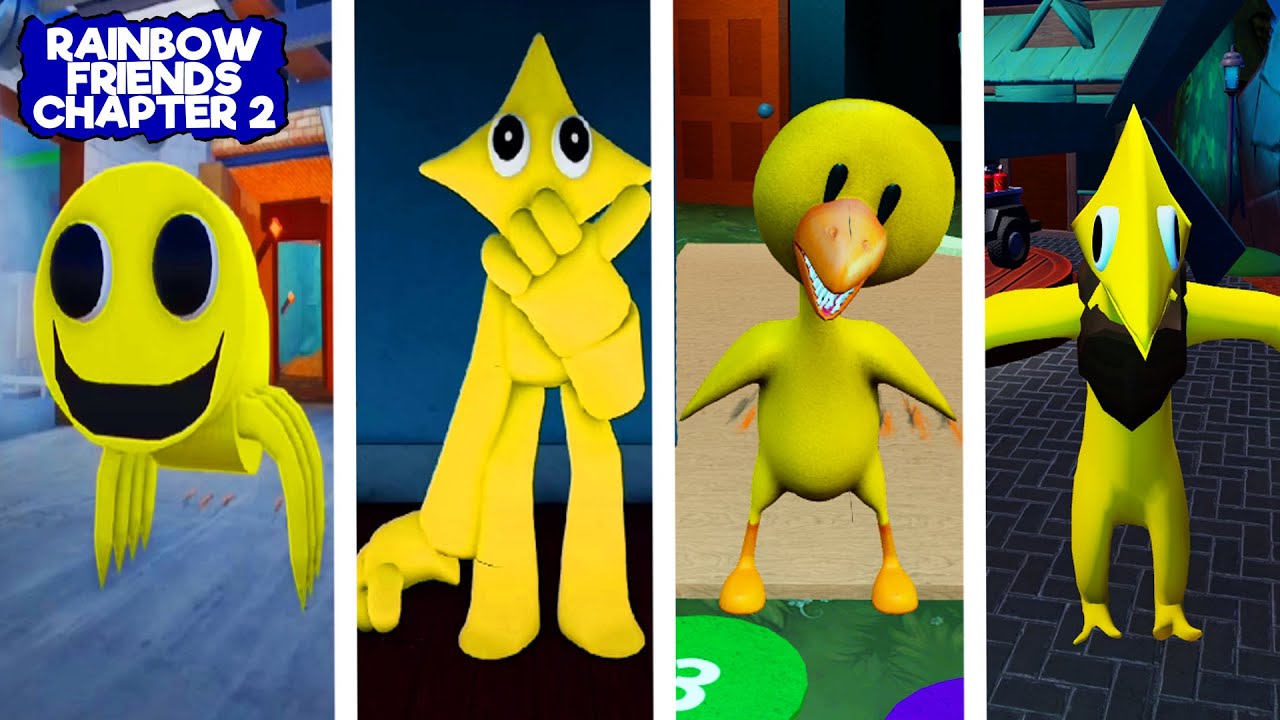 RAINBOW FRIENDS CHAPTER 2: EVOLUÇÃO DO YELLOW - ROBLOX RAINBOW FRIENDS 