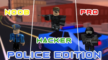 Noob vs Hacker vs Pro [Roblox Jailbreak Police Edition]