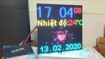 Đồng hồ led ma trận P3 đẹp cho valentine [Lh: 0969.475.135]