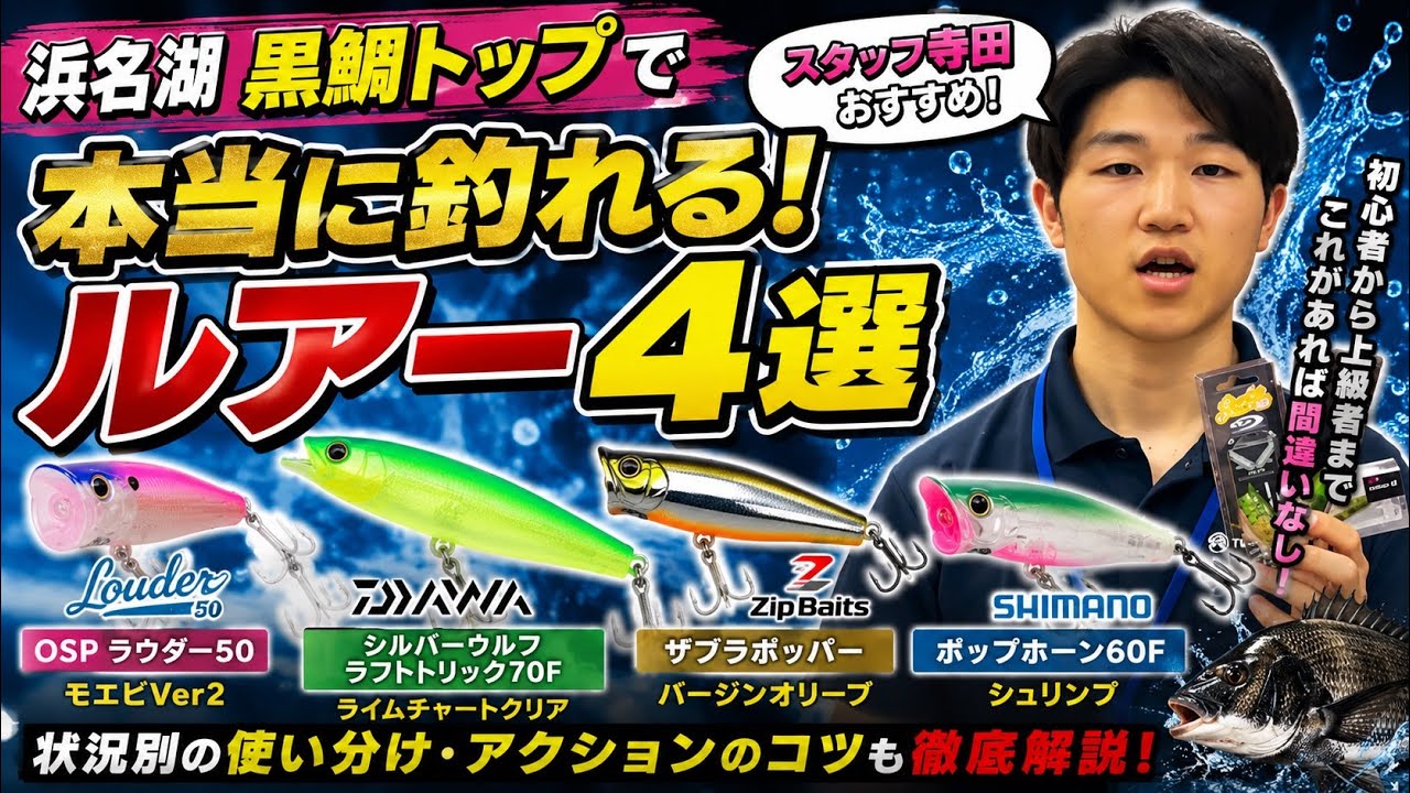 ⑭★浜名湖で活躍していた黒鯛ルアー18本　トップ、ミノ一まとめ売り 釣果実績抜群】浜名湖で使いやすい黒鯛トップおすすめルアーをスタッフ