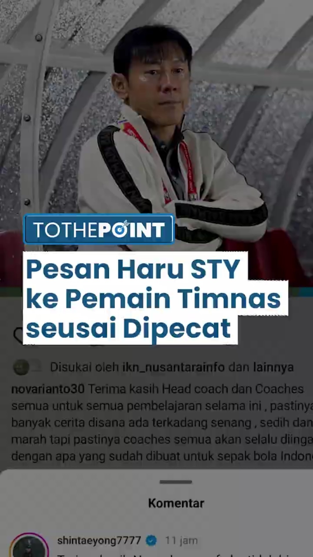 Shin Tae-Yong Akhirnya Muncul setelah Dipecat Erick Thohir, Tulis Pesan Haru untuk Pemain Timnas