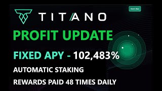 Review TITANO Token Staking Rewards PROFIT UPDATE Results -  V2 | DEX Launch - INSANE Passive Income