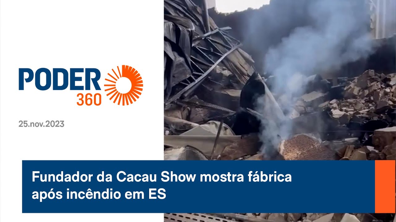 Fundador da Cacau Show mostra fábrica após incêndio em ES