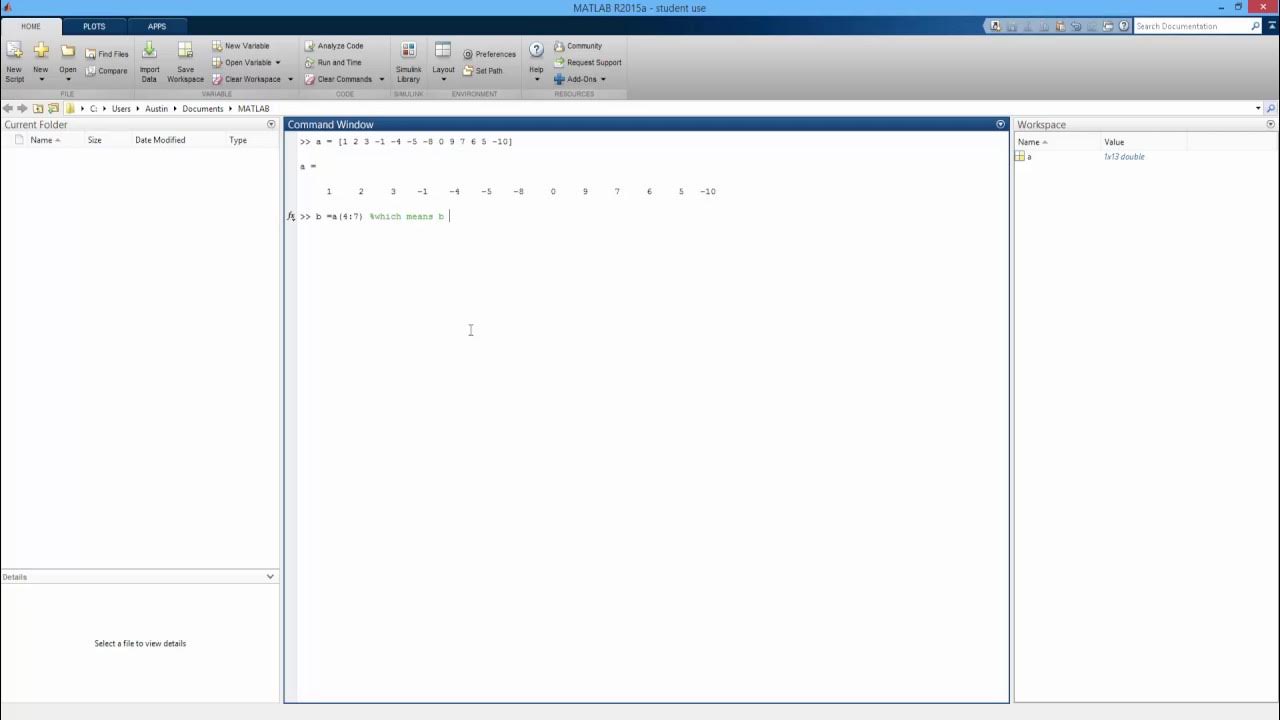 How to Create a New Vector from an Existing Vector in MATLAB. [HD ...
