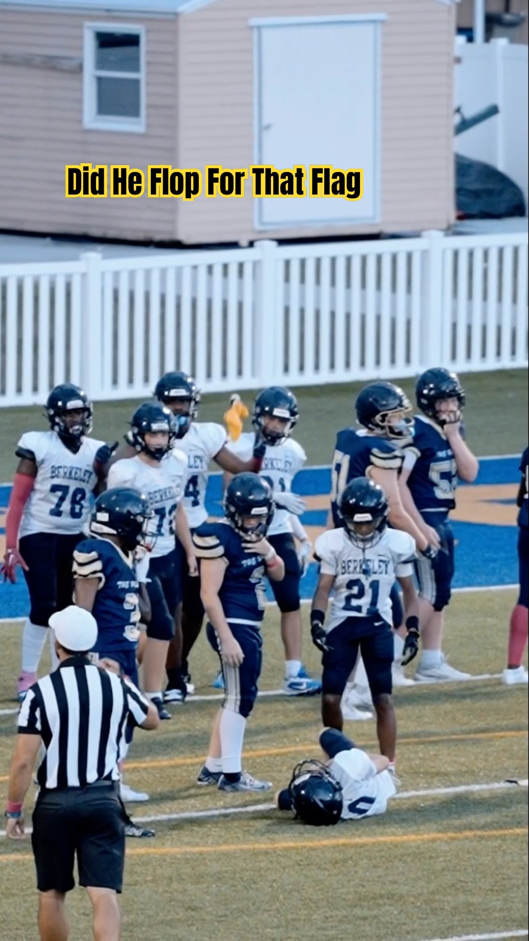 Did He Flop For That Flag ? #Football #Flag