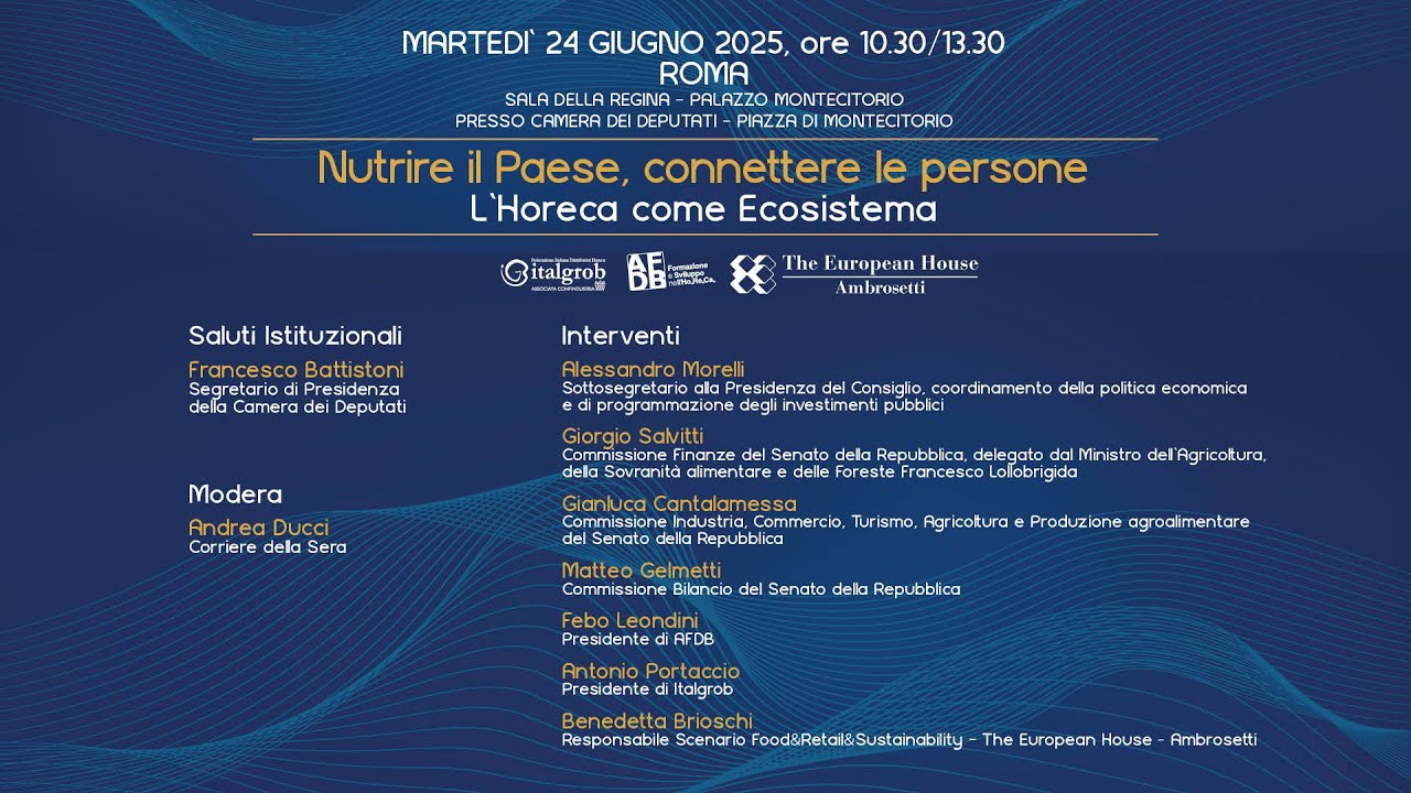 Rapporto Strategico 2025 Nutrire il Paese, connettere le persone. L' Ho.re.ca. come ecosistema.