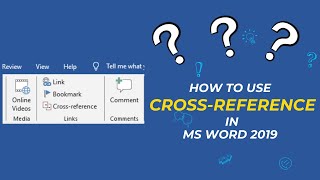 How to use cross reference in MS Word 2019 quick & easy || Microsoft word Tutorials