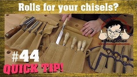 Are tool rolls safe for chisels and carving gouges?