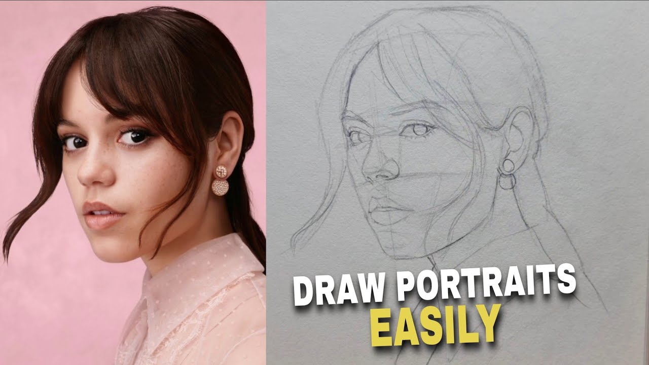 How to draw a PORTRAIT using LOOMIS METHOD - YouTube