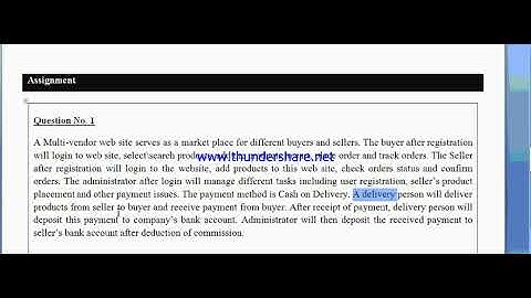 cs510 assignment solution part 1