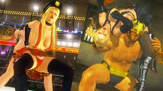 Dead or Alive 5: Last Round Mods : Rachel (Red & Black Skirt Costume) vs Bass & Tina (リョナ)