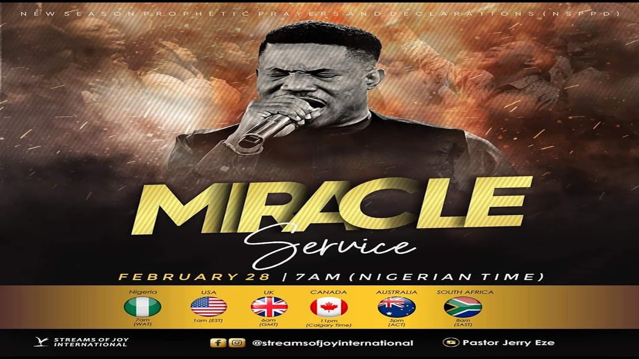 MIRACLE SERVICE - 28TH FEBRUARY 2022