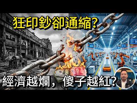 老王來了：爲什麽中國經濟越爛，傻子越紅｜瘋狂印鈔，爲什麽會通縮？