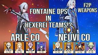 Fontaine DPS in Hexerei Teams?! 💀 Arlecchino & Neuvillette Spiral Abyss 12 | Genshin Impact