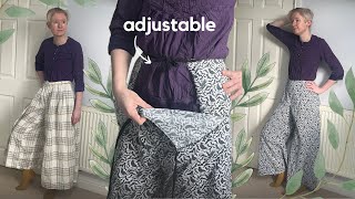 Celebrity Adjustable Split-Side Pants? Turning The Skirt That ALWAYS Fits Into TROUSERS ft. The Stitchery Net Worth
