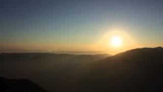 vistas de el turo de l'home al atardecer