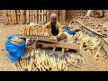 Amazing process of making bobbins to use weaving power looms   creative wood working ideas