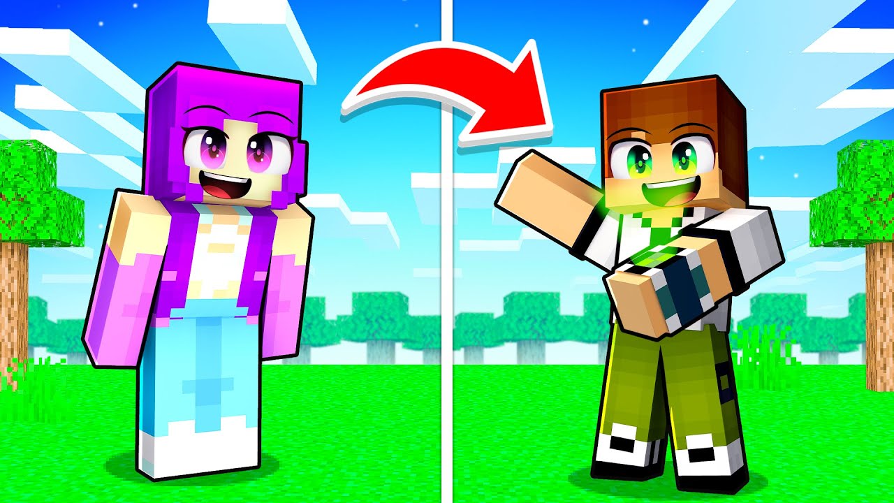 Minecraft'ta BEN 10 Olarak Arkadaşıma Yardım Ettim!