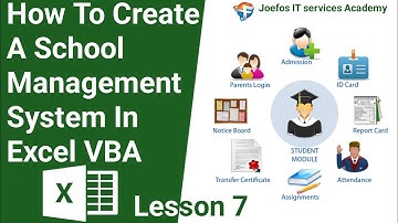 How To Create A School Management System in Microsoft Excel | Step-by-Step Tutorial Lesson 7