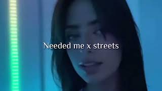 Needed me x Streets- Rihanna & Doja Cat (sped up) ❤️