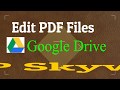 How to Edit PDF files in Google Drive (Google Docs)