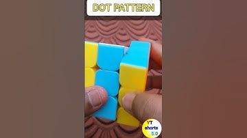 How to make dot pattern on Rubiks cube || 3×3 ||#shorts