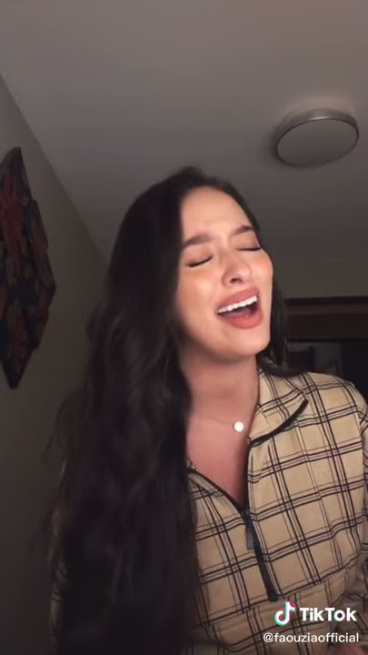Faouzia singing 'Tears of Gold' on tiktok