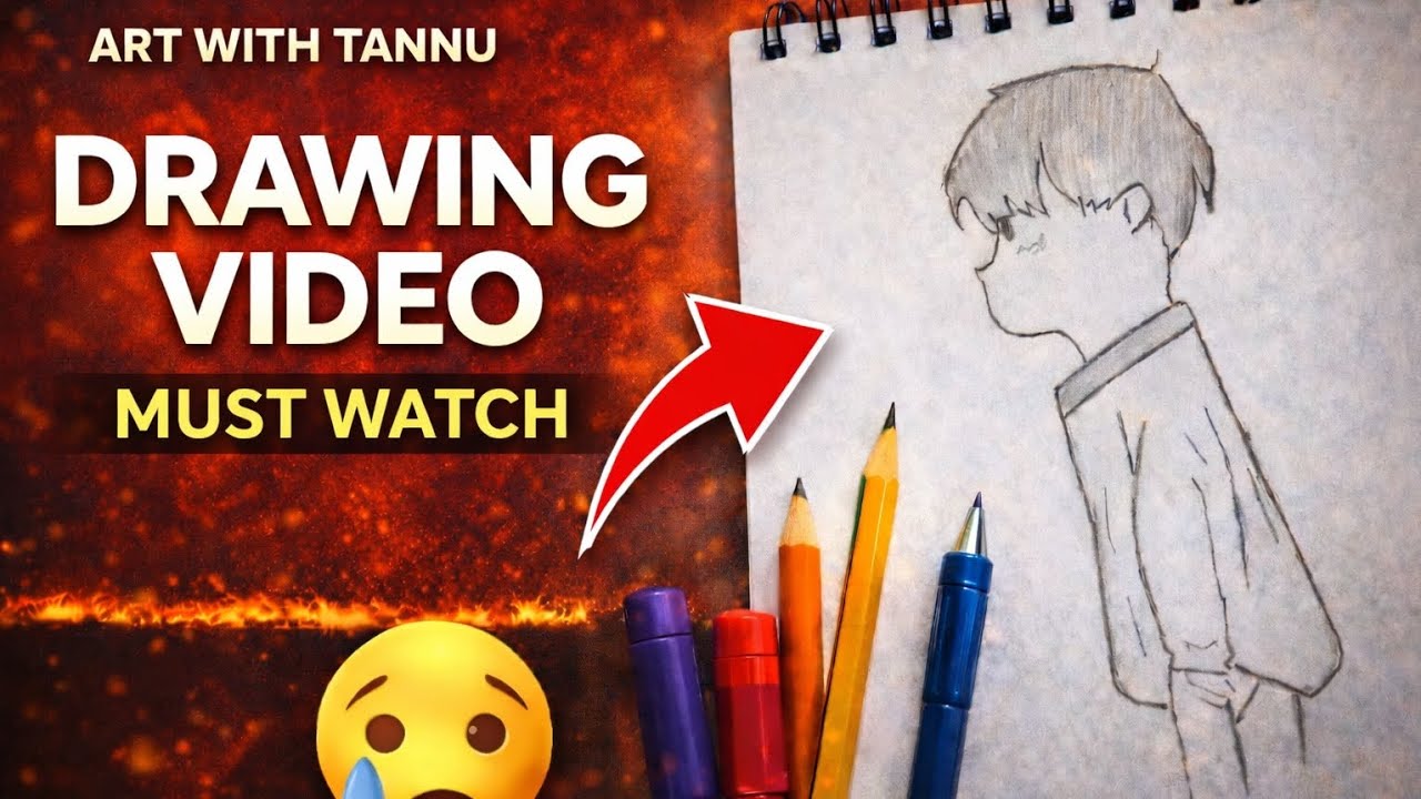 Sad Boy Pencil Drawing✏🎨 | Easy Drawing Step by Step🌸