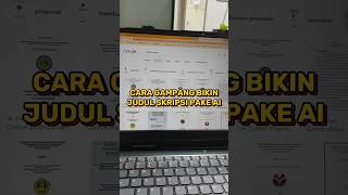 Eazy Bikin Judul Skripsi Pake Ai