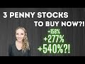 Three Penny Stocks with HUGE Upside Potential!!