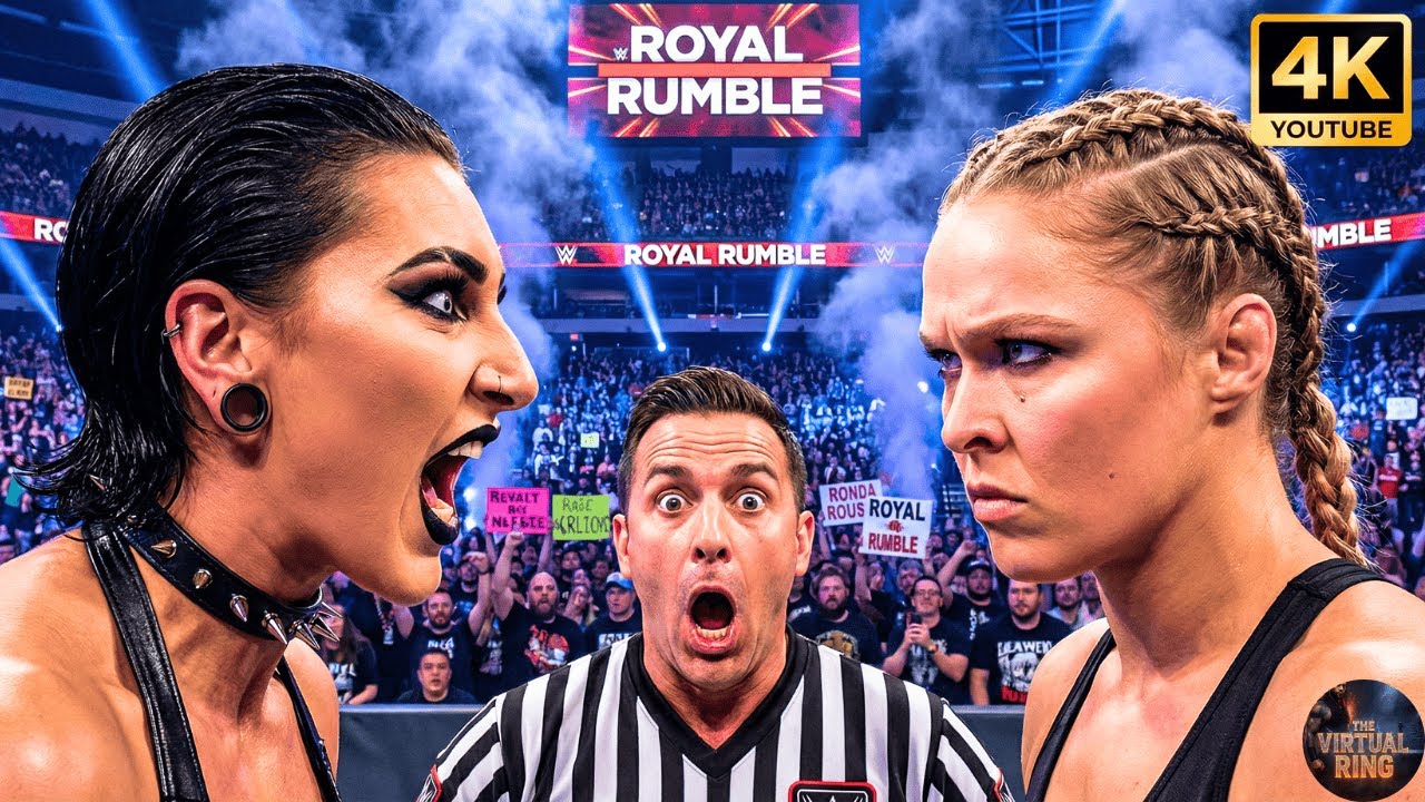 Ronda Rousey Destroys Rhea Ripley – Royal Rumble Highlights 💀 