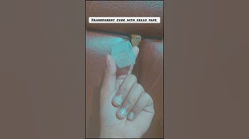Transparent cube with cello tape✨💫 #youtubeshorts #moonmusicals #ytshorts #ytshort #cellotape #cube