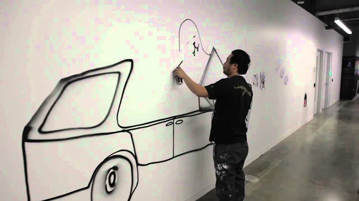 Raw Footage - David Choe taking a stroll around Facebook HQ with some paint (Pt 2)