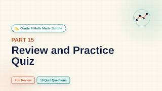 Relations and Functions Review Quiz | Grade 9 Math – Part 15