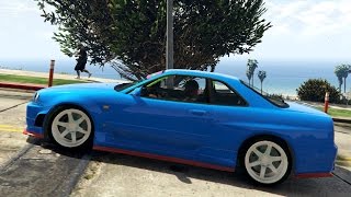 Nissan Skyline R34 Dk 2002 - GTA V _REVIEW