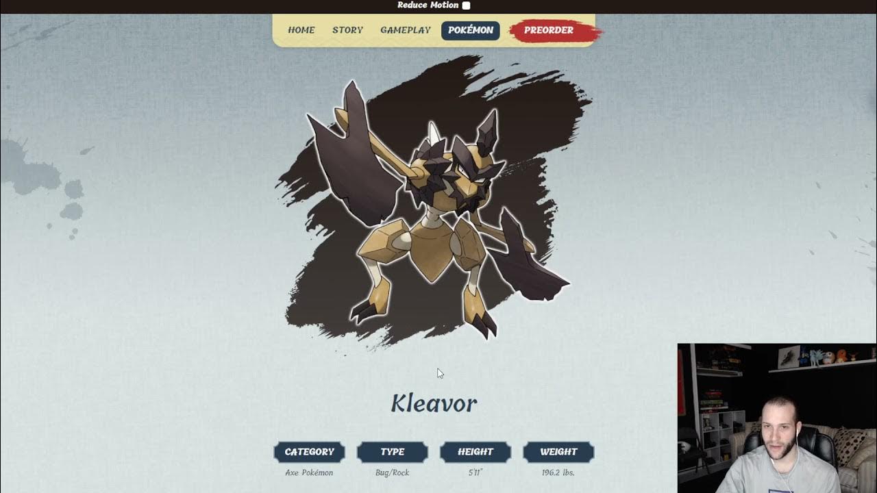 Pokémon Blast News on X: Um novo Pokémon foi revelado para Pokémon  Legends: Arceus! Kleavor é dos Tipos Inseto/Pedra, e evolui de Scyther na  região de Hisui! #pokemon #arceus  / X