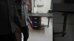 Folding dining table with draws