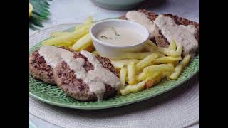 Tahini Steak Burger - ستيك برجر مع صوص الطحينة • yallazest