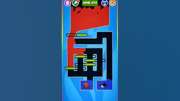 save the fish gameplay🤩🤩🥱🤫😊save the fish level 275 || pull ths pin || #shorts #top #gaming #ytshorts