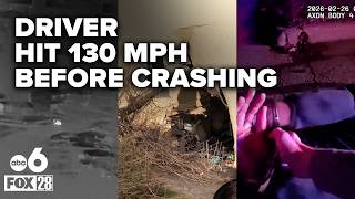 Driver 18 hit 130 MPH before crashing into home then tried to run off on foot troopers say