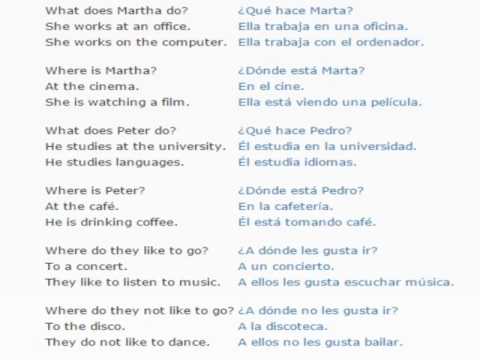 Spanish lesson/English lessons how to study spanish 13 (Activities)