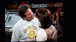 Tim Allen Home Improvement Tim and Jill have a plan dinner together and kiss Jill at the same time 