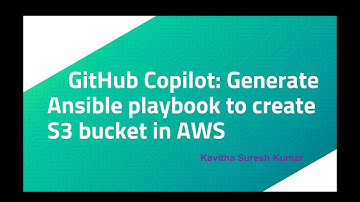 GitHub Copilot: Generate Ansible playbook to create S3 bucket in AWS