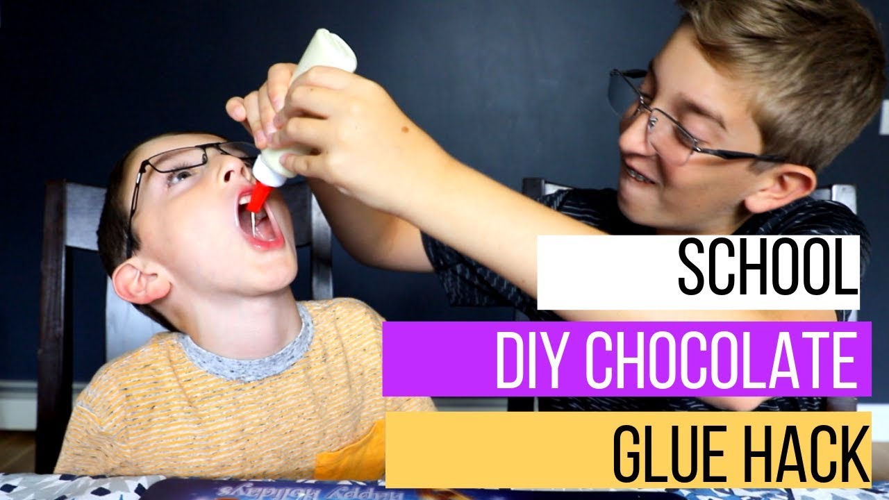 Candy School Supplies Make Your Own Glue Out Of Chocolate YouTube