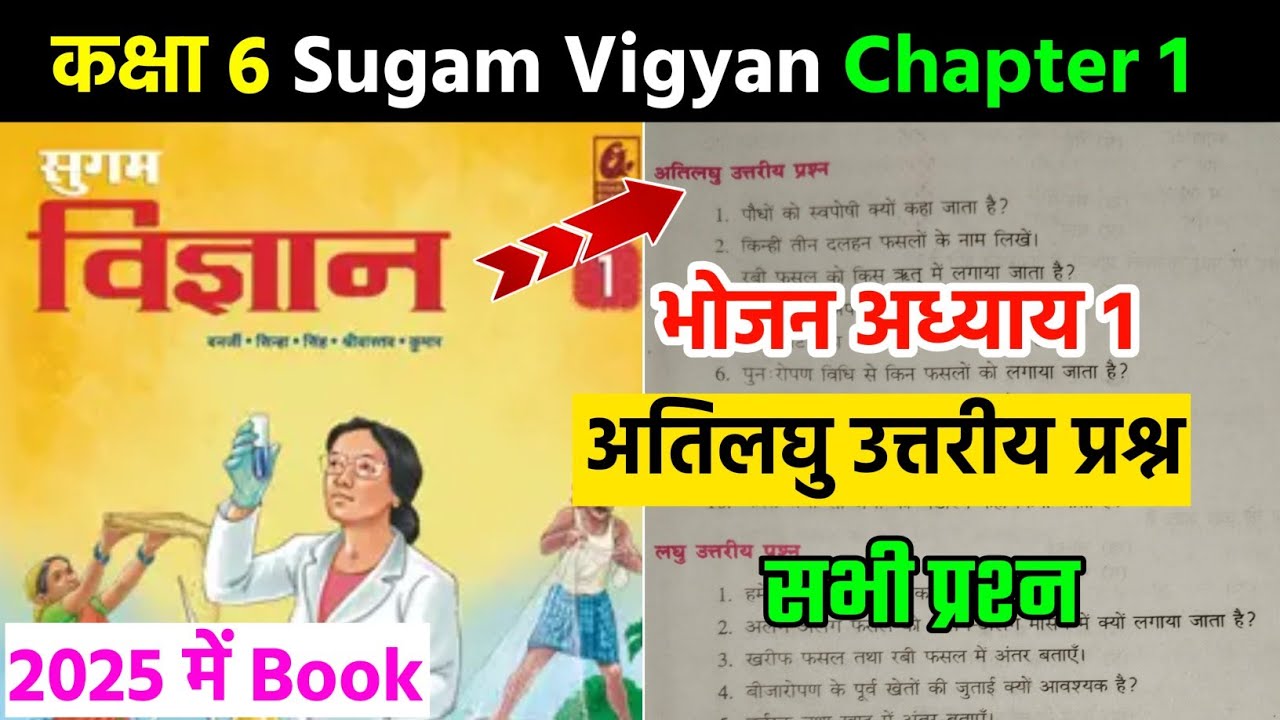 sugam vigyan class 6 chapter 1 question answer | अति लघु | bharti bhawan class 6 science chapter 1