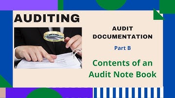 Audit Note Book || Contents of an Audit Note Book || Auditing || Md. Azim