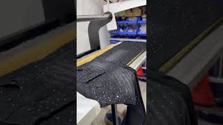 Custom denim rhinestone setting – precision layout & positioning, high‑temp high‑pressure transfer