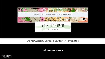 Using Custom Layered Butterfly Templates in Photoshop