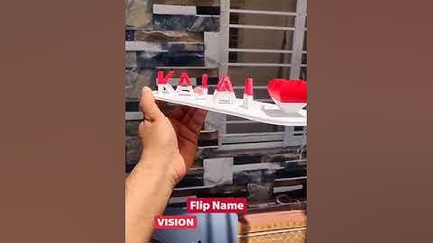 flip name ✨ 3d Printed by Vision 3D Printing 7385984840 #3dprint #3dprinting