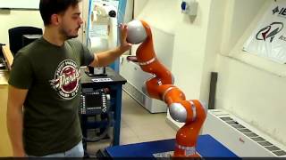 Control of generalized contact motion and force in physical human-robot interaction